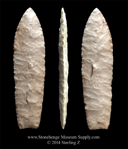 Lithic Cast Agate Basin Paleo Point - Pike County Missouri - Arrowhead cast