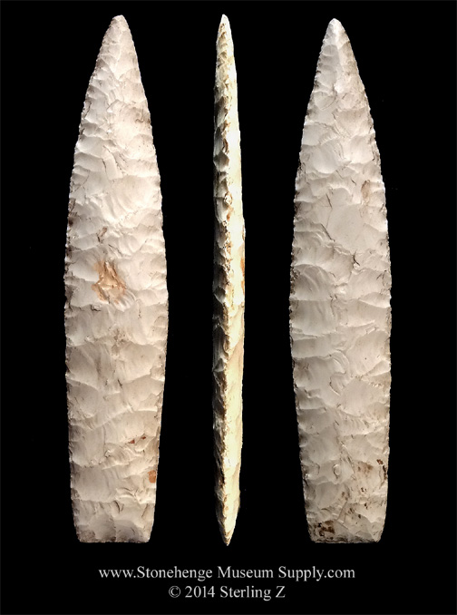 Lithic Cast Agate Basin Paleo Point - Missouri - Arrowhead cast Lithic casting of a Burlington chert Agate basin point for sale