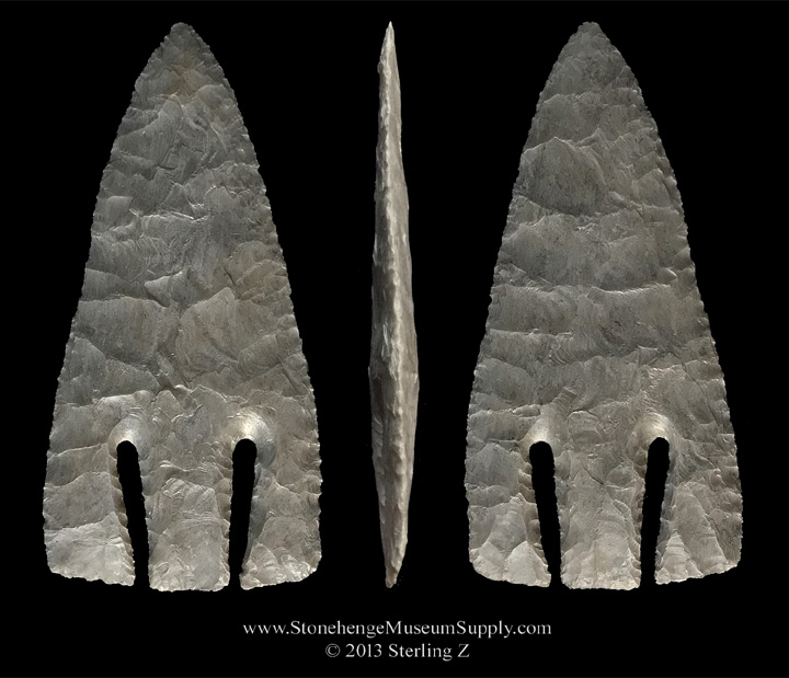 Andice point Lithic Casting of a Texas Andice Point - Andice Arrowhead - Andice Replica - Andice Cast - Lithic Casts for sale Sterling Z Stonehenge Museum Supply