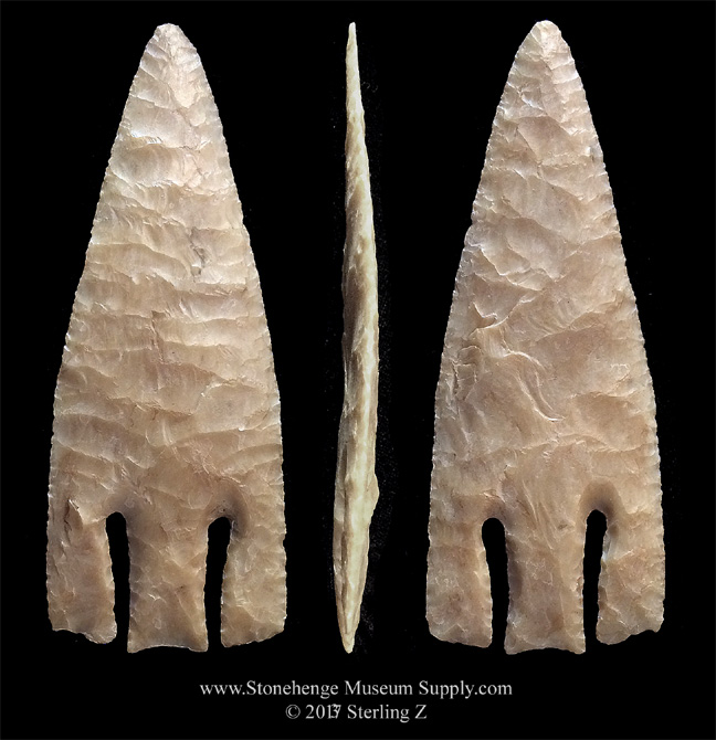Lithic Cast of a Texas Andice Point - Andice Arrowhead - Andice Replica - Andice Cast - Lithic Casts for sale