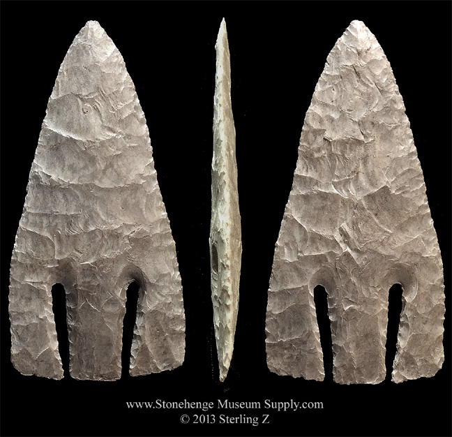 Andice point Lithic Casting of a Texas Andice Point - Andice Arrowhead - Andice Replica - Andice Cast - Lithic Casts for sale