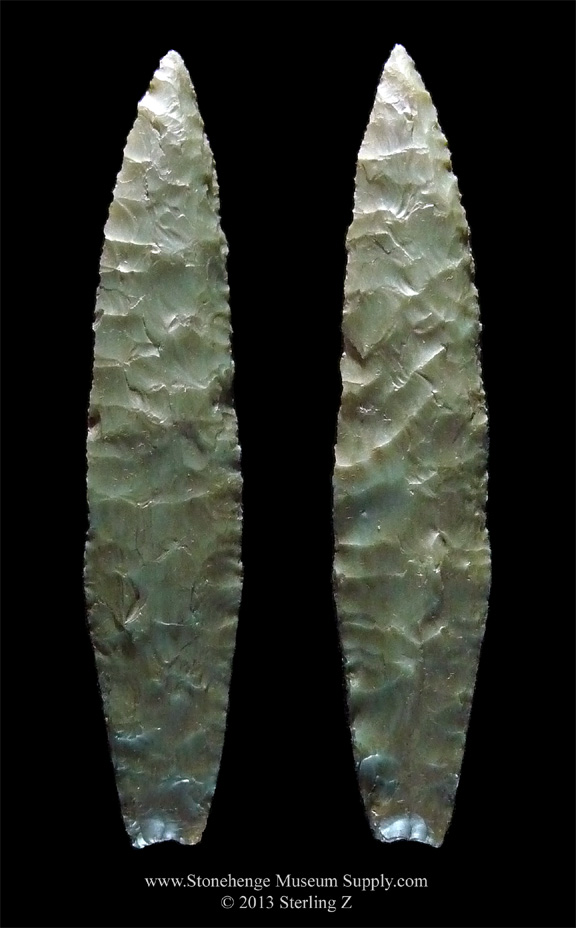Texas Paleo Angostura Lithic Cast - Bill German - Arrowhead Lithic Casts for sale