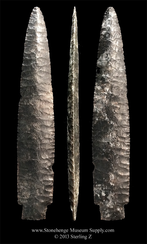 Lithic Casting Scottsbluff arrowhead cast TX Texas Scottsbluff arrowhead cast for sale