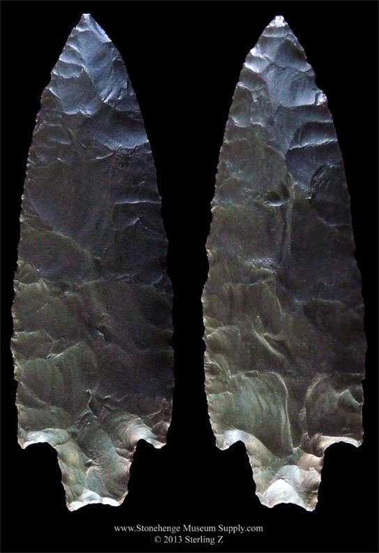 Austin Arrowhead - Fayette county La Grange Texas lithic cast - Austin point blade - arrowhead lithic cast