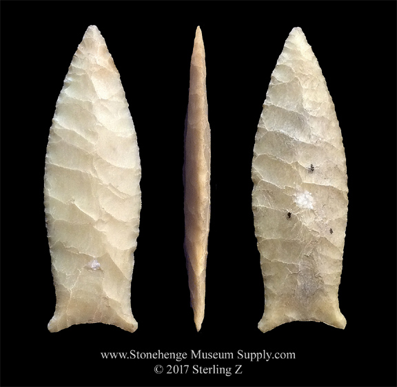 Beaver Lake Paleo point - Illinois paleo Cumberland variant Beaver Lake point for sale lithic cast arrowhead cast