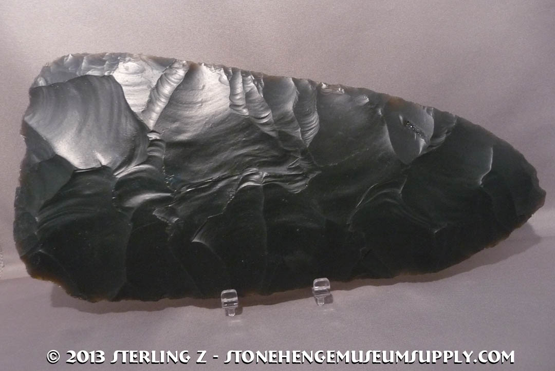 Huge Texas Indian Artifact - Preform  Biface - Cast for sale - Texas arrowheads.