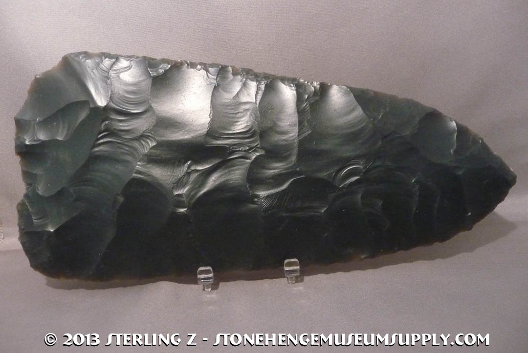 Huge Texas Indian Artifact - Preform  Biface - Cast for sale - Texas arrowheads.