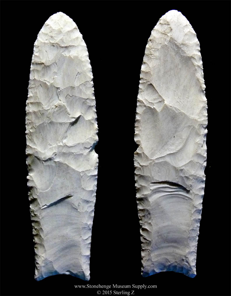 Texas Clovis cast for sale - Clovis Point For Sale - Paleo Arrowhead Replica - Cast of an authentic TX Clovis Blade