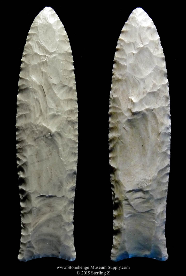 Texas Clovis cast for sale - Clovis Point For Sale - Paleo Arrowhead Replica - Cast of an authentic TX Clovis Blade