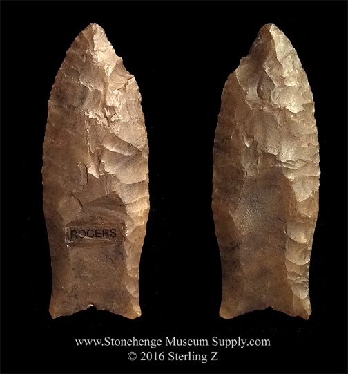Fluted Clovis Point out of Florida - Paleo Clovis Point - Clovis lithic casting Sterling Z