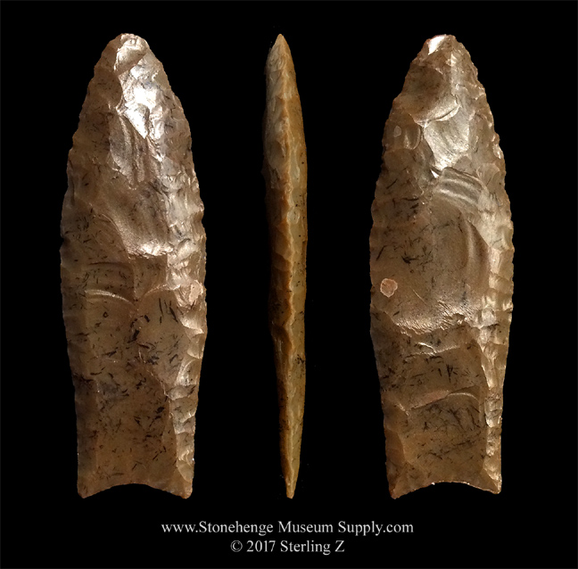 Clovis point for sale Harris County TX Texas - Dana Harper collection  - Clovis Point - Paleo Clovis Fluted Spear Point Sterling Z