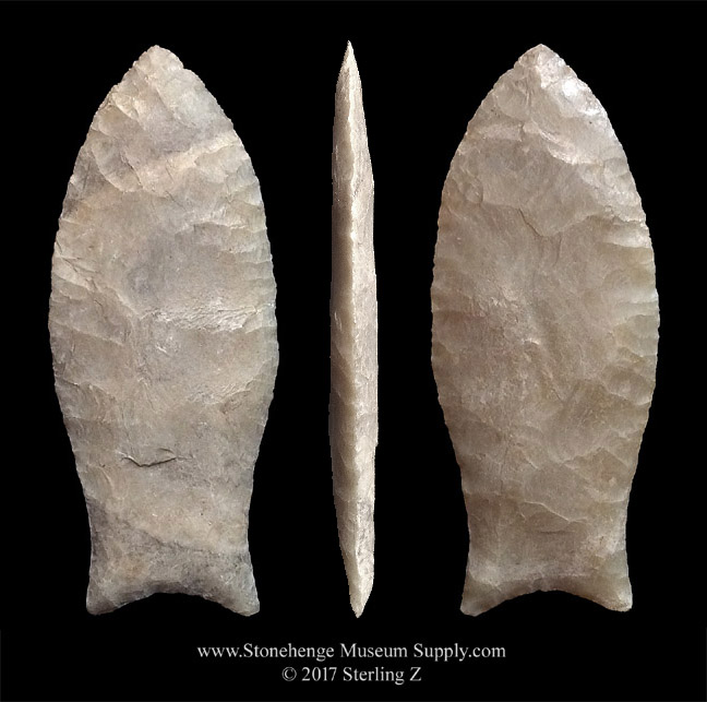 Clovis Point out of Louisiana - Grant Parish LA - Dana Harper collection  - Clovis Point - Paleo Clovis Fluted Spear Point Sterling Z
