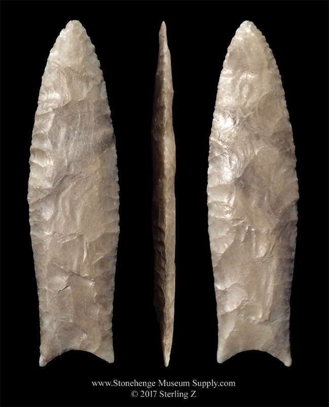 Clovis point for sale Nevada County Arkansas - Dana Harper collection  - Clovis Point - Paleo Clovis Fluted Spear Point Sterling Z