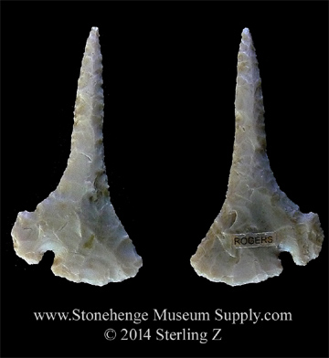 Texas Corner Tang Drill Cast for sale - TX Cornertang drill cast - lithic casting - ast by Sterling Z