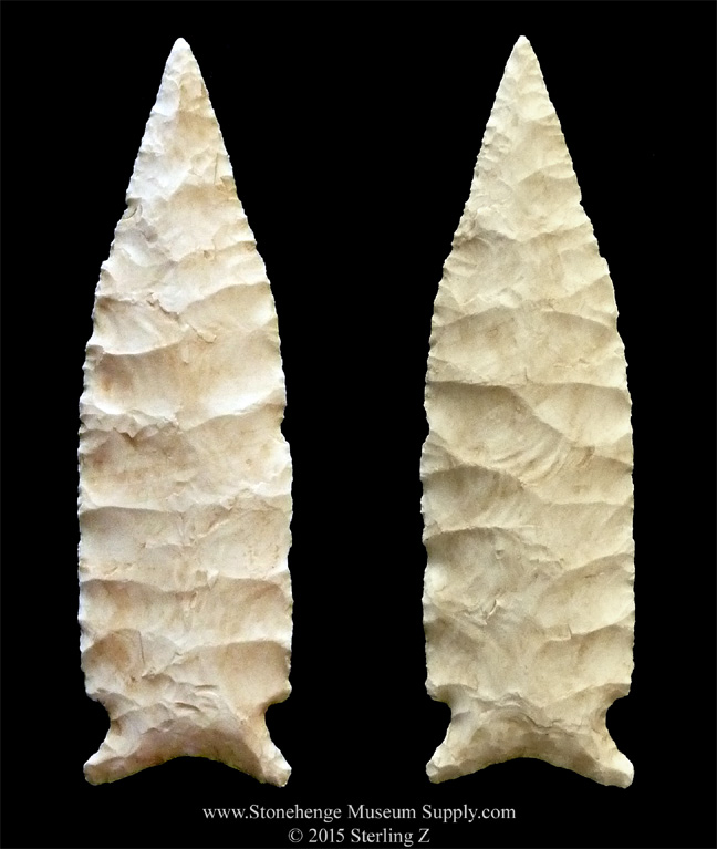Arkansas Dalton Greenbrier Lithic Casting - Lithic Cast of an early Archaic Dalton point from Arkansas