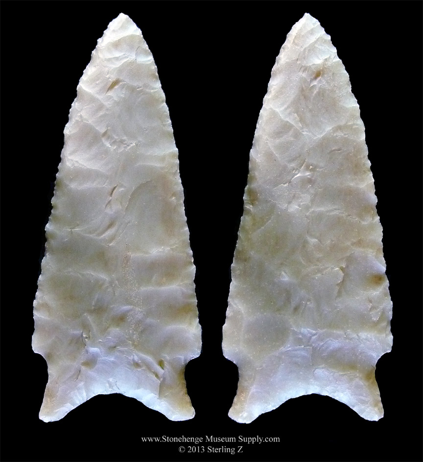 Arkansas Dalton Cache Arrowhead lithic cast - AR Holland Dalton Point