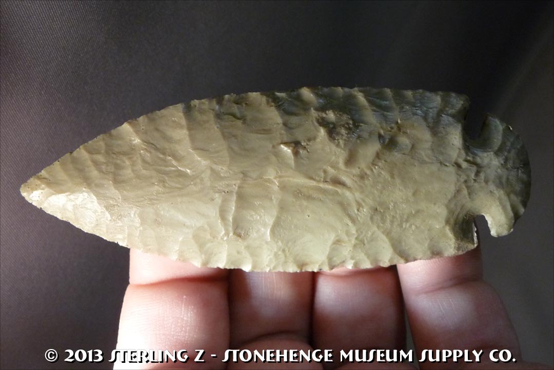 Rare Texas Dovetail Arrowhead cast for sale - Lithic Cast - Arrowheads