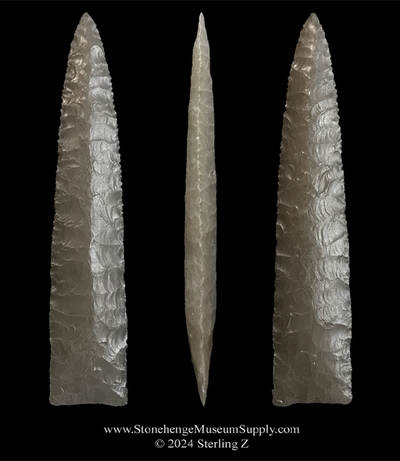 Eden paleo point lithic cast by Stonehenge Museum Supply eden cast