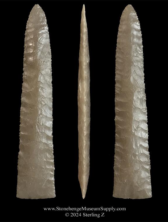 Eden paleo point lithic cast by Stonehenge Museum Supply eden cast