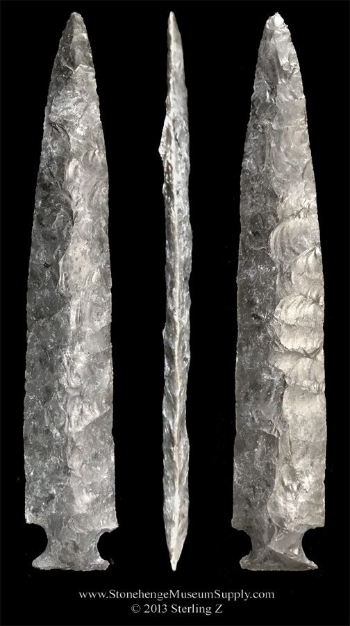 Ensor arrowhead lithic cast - largest known ensor point in texas. Arrowhead Lithis Casts, Texas Ensor arrowhead.