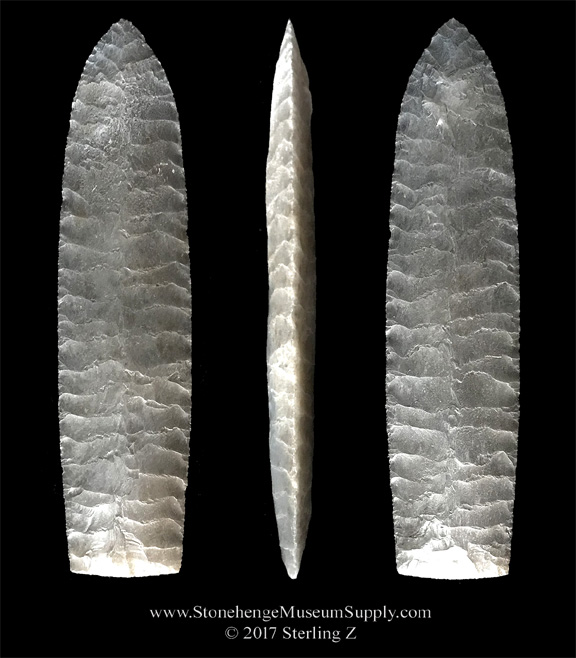 Lithic Cast of a Firstview point Lithic Casting arrowhead Yoakum County Texas Firstview paleo point cast for sale firstview point TX paleo firstview - Sterling Z Stonehenge Museum Supply - Firstview point for sale  arrowhead cast lithic cast for sale