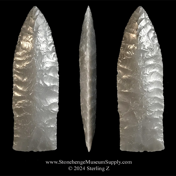 Firstview point lithic cast cody complex firstview paleo point lithic casting arrowhead cast for sale