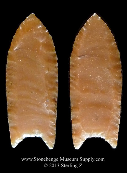 Folson point lithic cast - Folsom point for sale - lithic cast - High Plains Colorado Folsom Lithic Cast - Paleo Lithic casts for sale - Clovis Folsom Midland Pelican Agate Basin