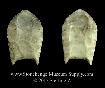 Folson point lithic cast - Folsom point for sale - lithic cast - South Texas Folsom Lithic Cast - Paleo Lithic casts for sale - Clovis Folsom Midland Bandera County TX Folsom paleo point arrowhead