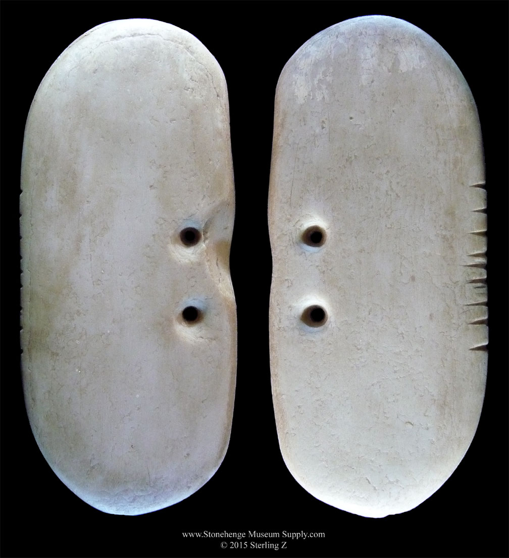 Texas Limestone Gorget - Arrowhead Cast - Lithic Cast - Texas Gorget