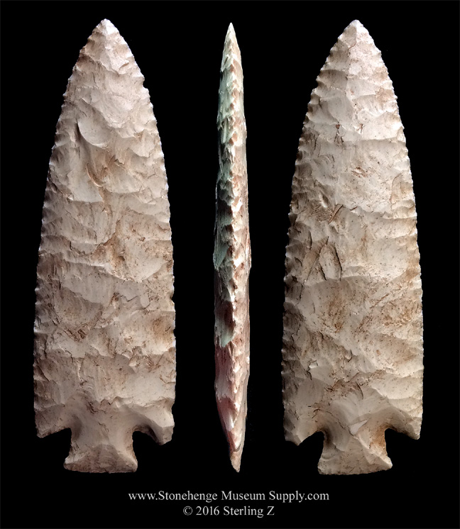 Burlington Chert Hardin Point Lithic Cast - Arrowhead Cast hardin IL Illinois MO Missouri Hardin Point