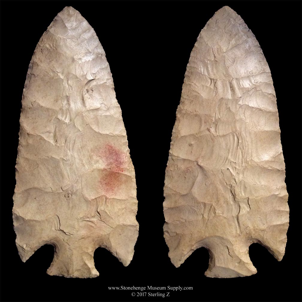 Hopewell Blade Lithic casting hopewell point paysen chert Illinois IL Hopewell blade Sterling Z Stonehenge Museum Supply