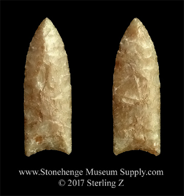 Levi arrowhead for sale - Paleo lithic cast of a Levi Point Houston Harris County Texas Bill German Collection