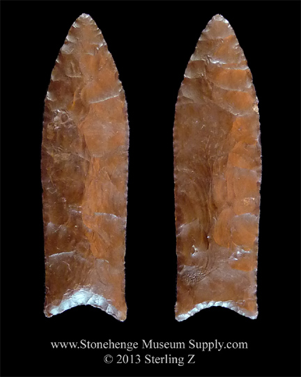 Midland arrowhead for sale - Paleo lithic cast of a Midland Point Texas Dana Harper