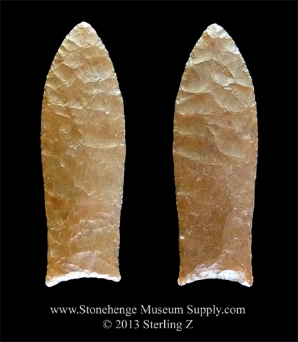 Midland arrowhead for sale - Paleo lithic cast of a Midland Point Texas Troy Ayers