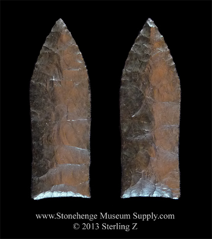 Milnesand arrowhead for sale - Paleo lithic cast of a Milnesand Point Texas Dana Harper
