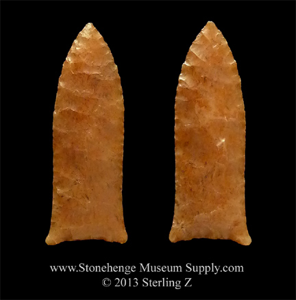Midland arrowhead for sale - Paleo lithic cast of a Midland Point Texas Bill German
