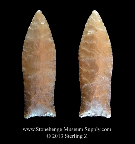 Midland arrowhead for sale - Paleo lithic cast of a Midland Point South Texas Bill German