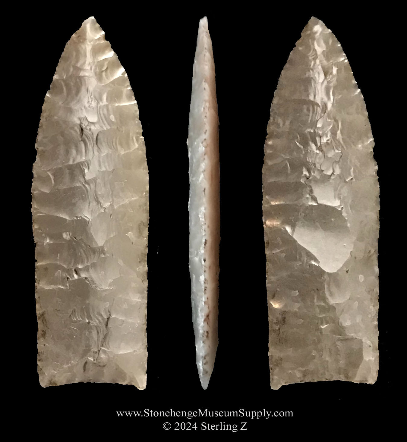 Midland arrowhead for sale - Paleo lithic cast of a Midland Point Sulphur river Hunt Fannin County Texas