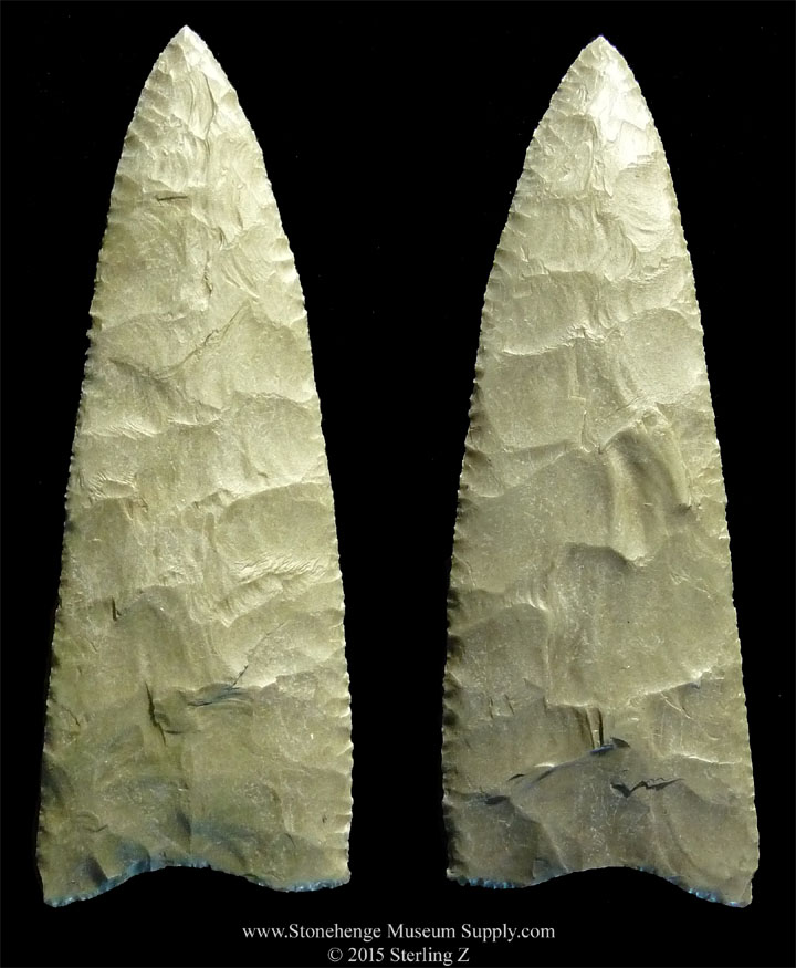 Mineral Springs Blade Lithic Casting - Mark Adams / Lee Posey Collection - Mineral Springs Blade - Caddo Blade - East Texas TX