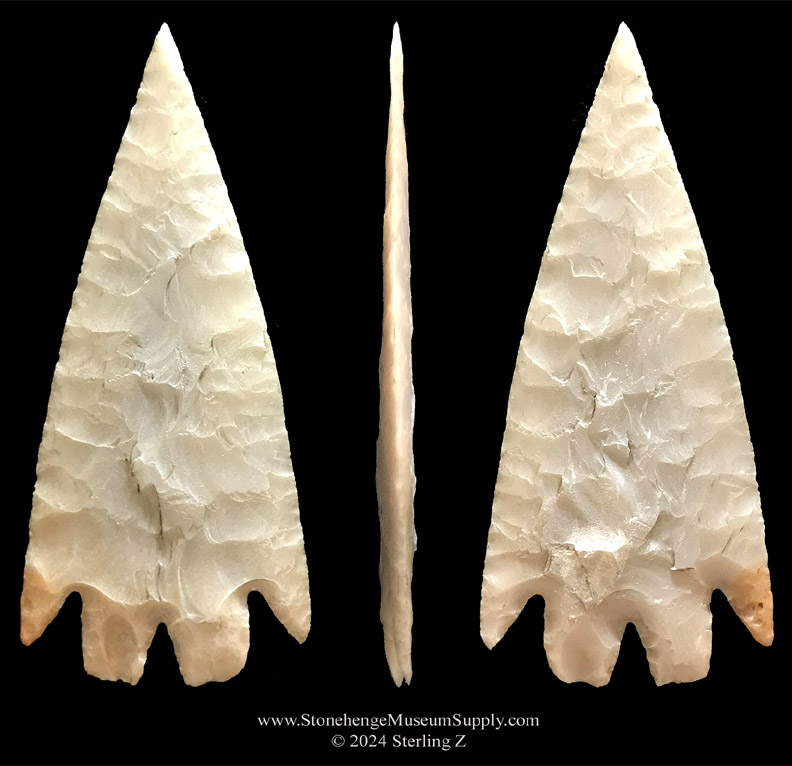 Montell lithic casting for sale Montell point arrowhead for sale - Texas Montell point - Arrowhead