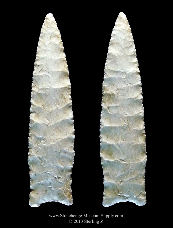 Paleo Plainview Arrowhead For Sale - Lithic Cast of Dana Harpers Texas Plainview Point - For Sale