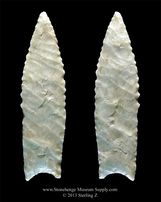 Lithic Cast Paleo Plainview Arrowhead For Sale - Lithic Cast of a fine Texas Plainview Point - Rusty Lilljedahl For Sale