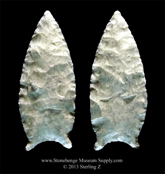 Texas San Patrice Lithic Cast for sale - Cast of a Texas Paleo San Patrice Point found by Jason Neuman