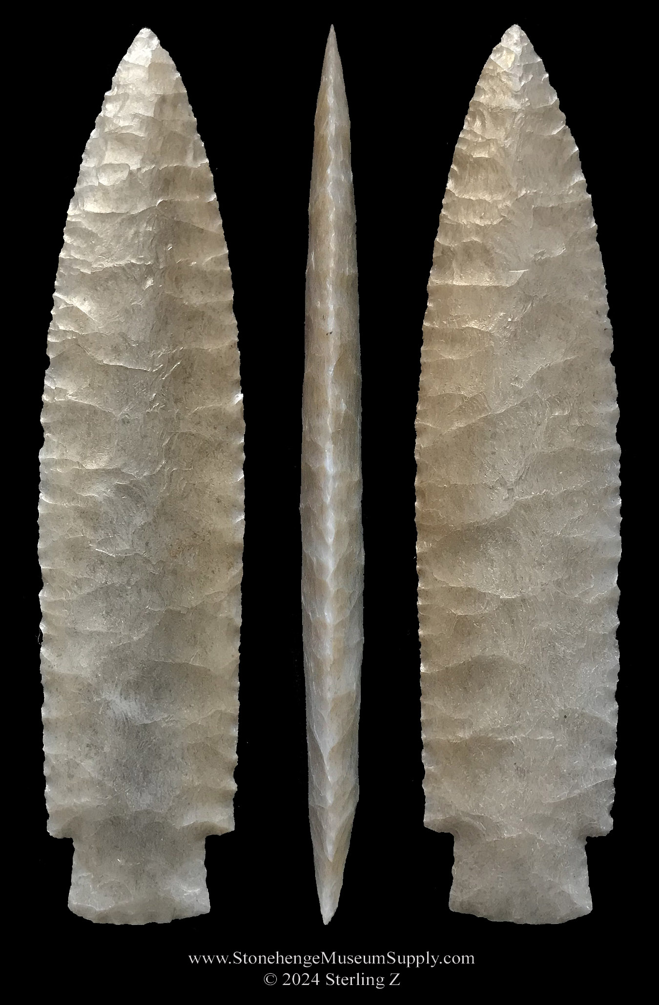 Scottsbluff Arrowhead - Cody - Paleo Texas Scottsbluff arrowhead cast for sale - Paleo Scottsbluff cast - Cody knife - Scottsbluff