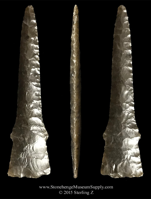 Scottsbluff drill arrowhead indian artifact scottsbluff lithic casting