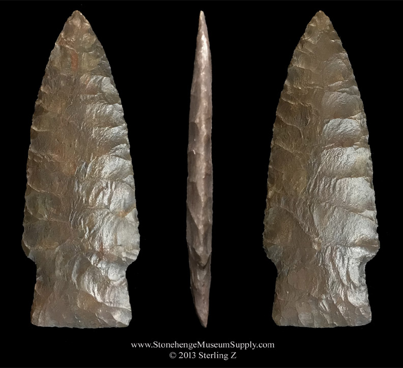 Scottsbluff arrowhead for sale lithic cast scottsbluff lithic casting