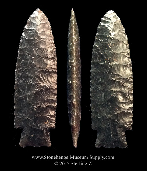 Lithic Casting Scottsbluff point Cody paleo arrowhead cast Scottsbluff