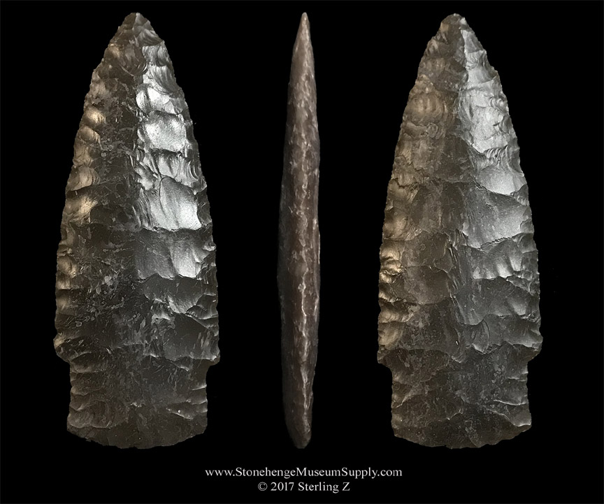 Scottsbluff indian artiface arrowhead spear point scottsbluff lithic cast for sale