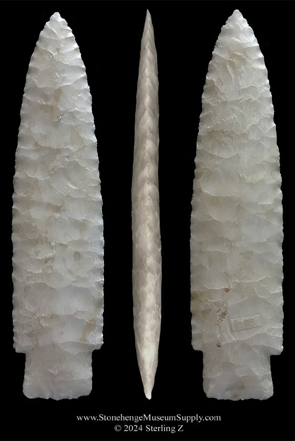 Scottsbluff point lithic cast for sale arrowhead cast Scottsbluff point lithic casting