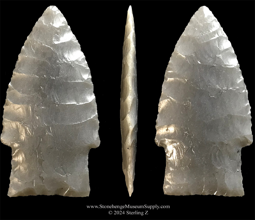 Lithic Cast Scottsbluff point Cody paleo arrowhead cast Scottsbluff lithic casting